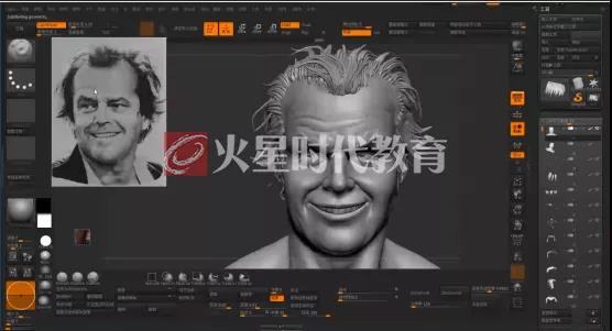  Zbrush人脸雕刻 | 百变艺人杰克尼科尔森的“易容术”你学废了吗？