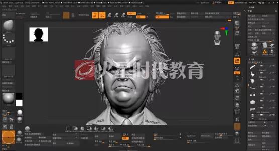  Zbrush人脸雕刻 | 百变艺人杰克尼科尔森的“易容术”你学废了吗？