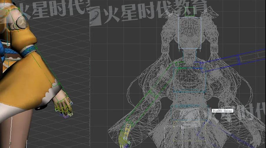 【3D Max教程】10分钟搞定人物骨骼绑定，零基础一看就会！（上）