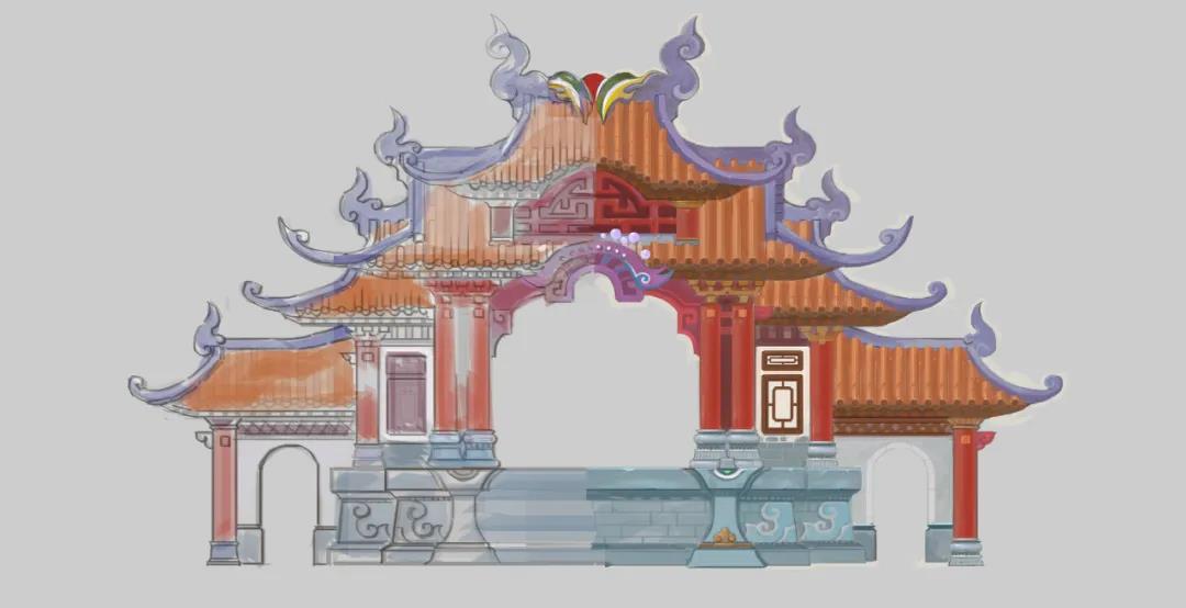 中式建筑场景表现