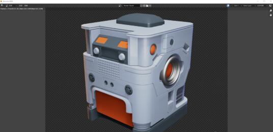 【3D建模教程】Blender制作硬表面道具，4大步骤就能搞定