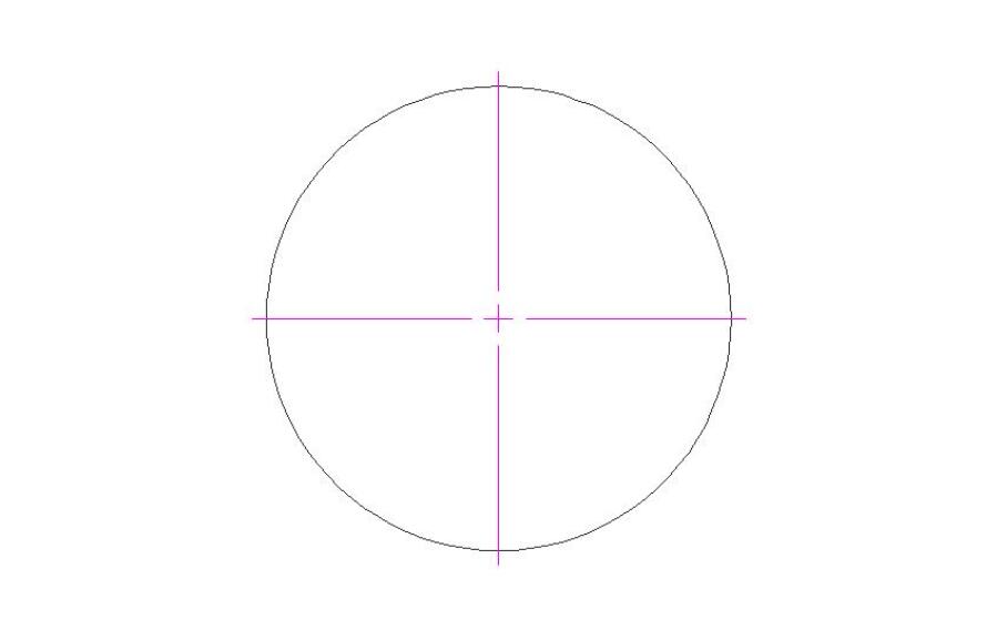 CAD圆心标注方法