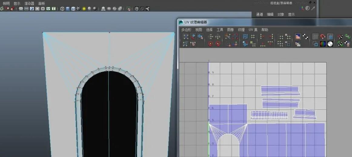 maya如何展开模型UV？.jpg
