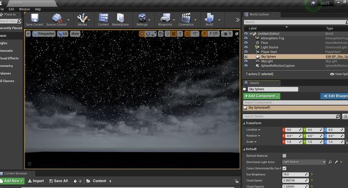 UE4怎么设置夜晚天空场景？.jpg