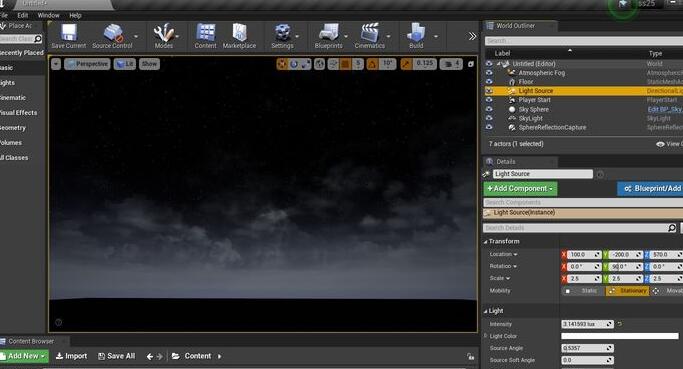 UE4怎么设置夜晚天空场景？.jpg
