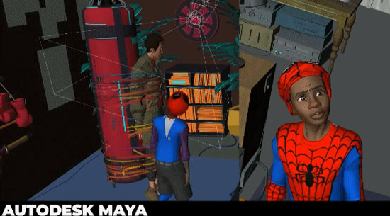新片《蜘蛛侠：纵横宇宙》中的风格化动画，是如何用Maya创造出来的？