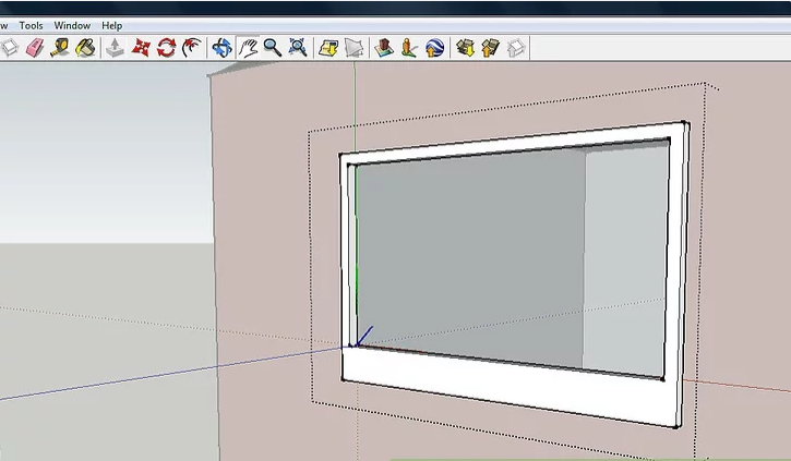 如何在草图大师SketchUp中创建窗口组件
