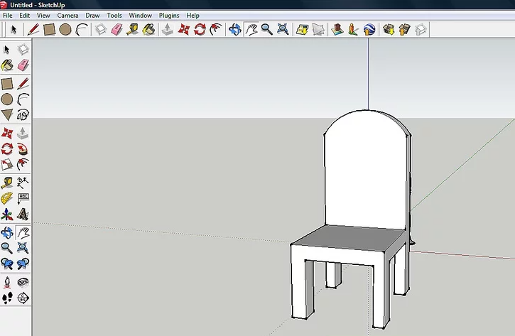 草图大师怎么制作办公椅子