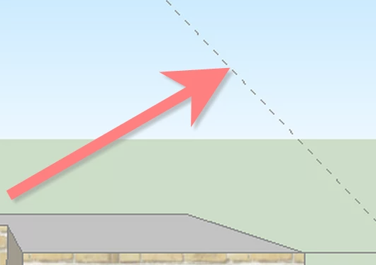 草图大师怎么做倾斜屋顶