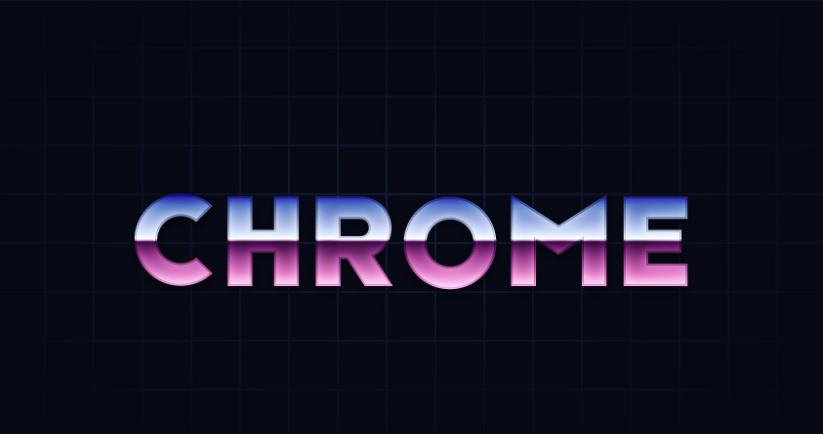 如何在Ai中创建复古的Chrome文本效果