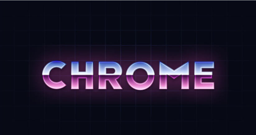 如何在Ai中创建复古的Chrome文本效果