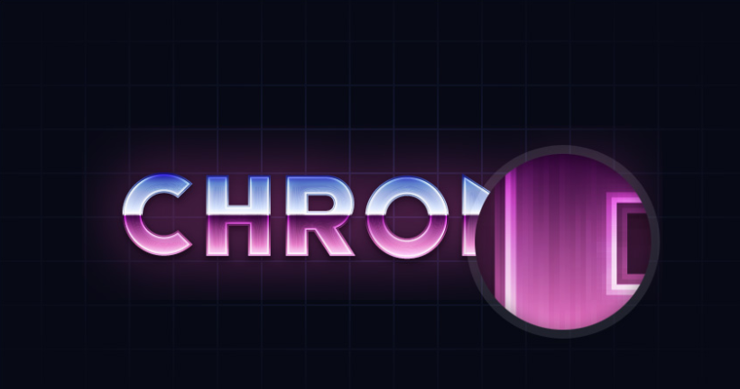 如何在Ai中创建复古的Chrome文本效果