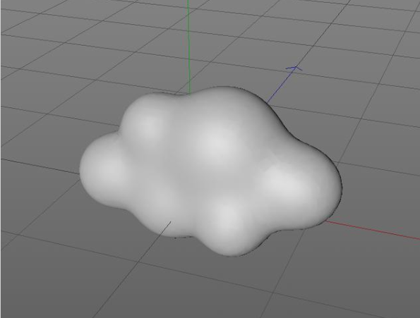 如何用c4d制作一朵云