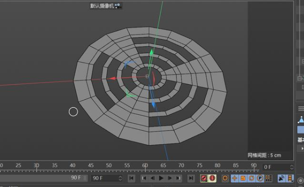 如何用C4D创建地漏表面造型