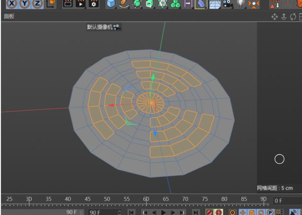 如何用C4D创建地漏表面造型