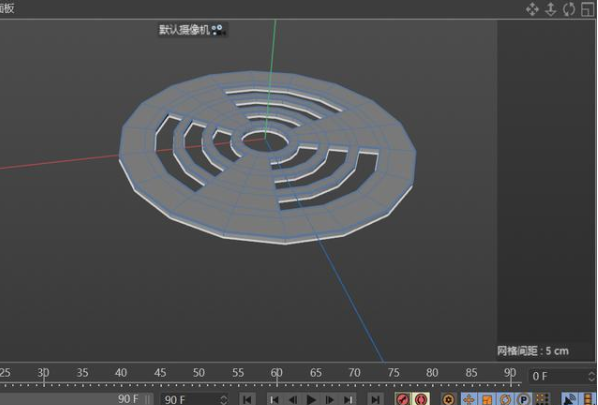 如何用C4D创建地漏表面造型