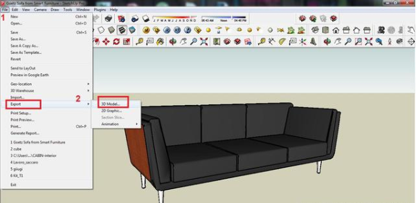 Sketchup的文件如何导入到SolidWorks中