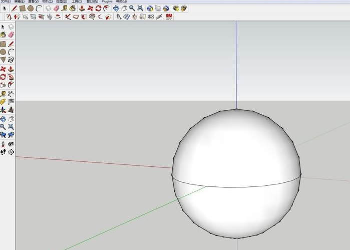 如何利用sketchup画一个球体