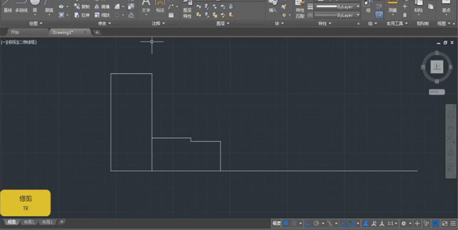 用CAD制作法兰套机械模型